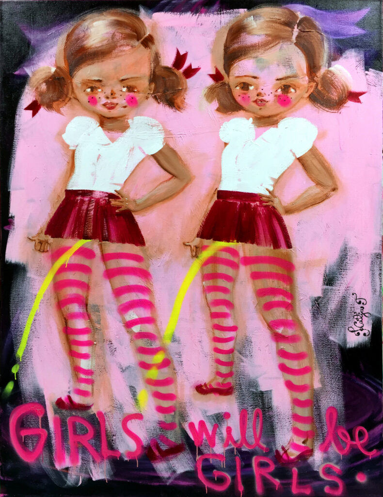 Katja_Tukiainen_2016_GIRLS_will_be_GIRLS_200_x_150_cm_oil_and_alkyd_on_canvas
