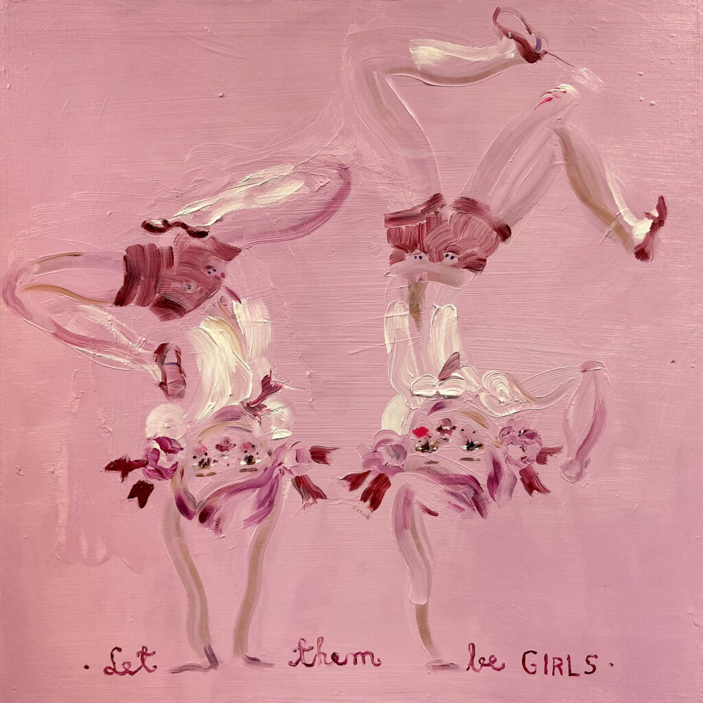 Katja_Tukiainen_2024_Let_them_be_GIRLS_50_x_50_cm_oil